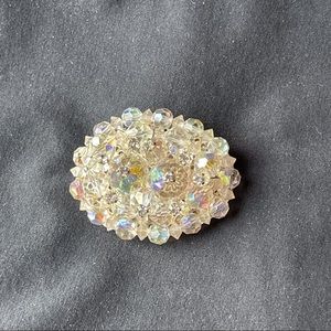 Vintage crystal brooch